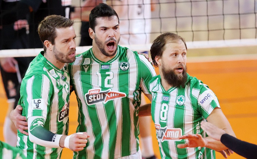 Παναθηναϊκός – ΠΑΟΚ 3-1: Πράσινο το Σούπερ Καπ στο βόλεϊ
