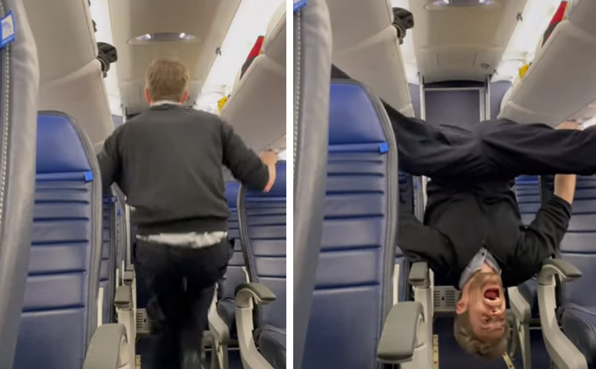 Όταν είσαι αεροσυνοδός και βαριέσαι να περιμένεις τους επόμενους επιβάτες