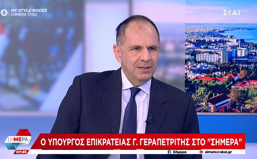 Γεραπετρίτης: Καλοδεχούμενη η πρόταση μομφής – Η ΑΔΑΕ όφειλε να ενημερώσει πρώτα τον πρωθυπουργό