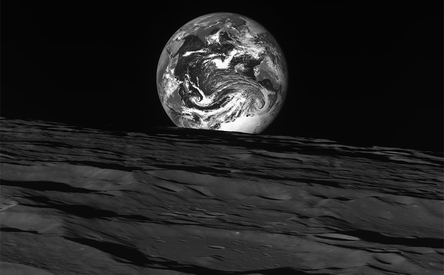 Εντυπωσιακές φωτογραφίες της Γης όπως φαίνεται από τη Σελήνη από το νοτιοκορεατικό σκάφος Danuri