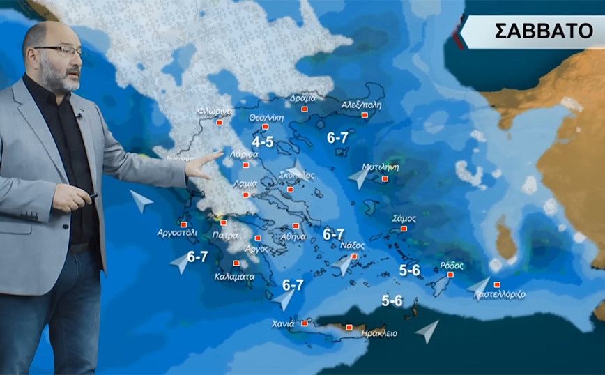 Σάκης Αρναούτογλου: Έρχεται ο χειμώνας από την Παρασκευή &#8211; Ποιες περιοχές θα έχουν βροχές, καταιγίδες και χιόνια