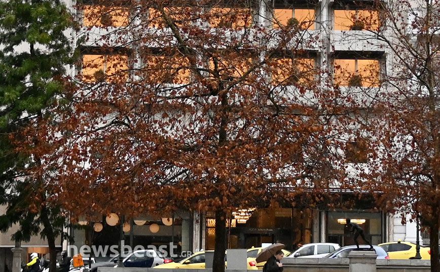 Κακοκαιρία στο κέντρο της Αθήνας