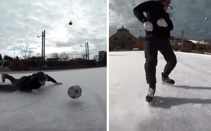 Ποδόσφαιρο με χιονοπέδιλα