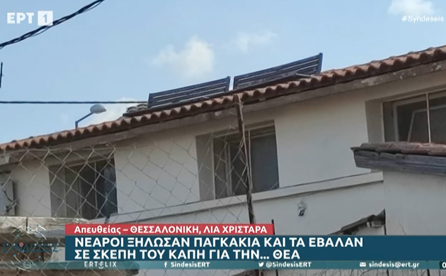 Ξήλωσαν παγκάκια και τα έβαλαν στη σκεπή για να έχουν&#8230; θέα