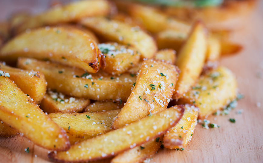 τηγανητές πατάτες τηγανητές πατάτες