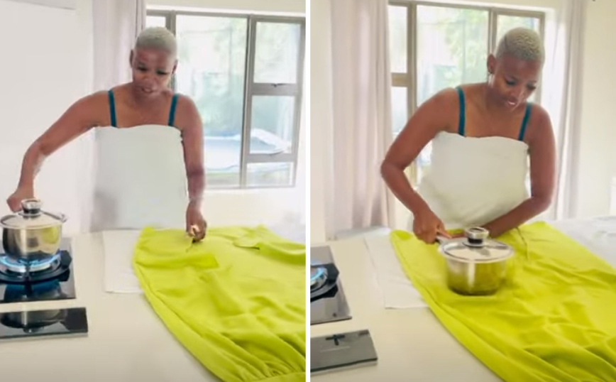 Δεν είχε σίδερο αλλά βρήκε την απόλυτη πατέντα για να σιδερώσει