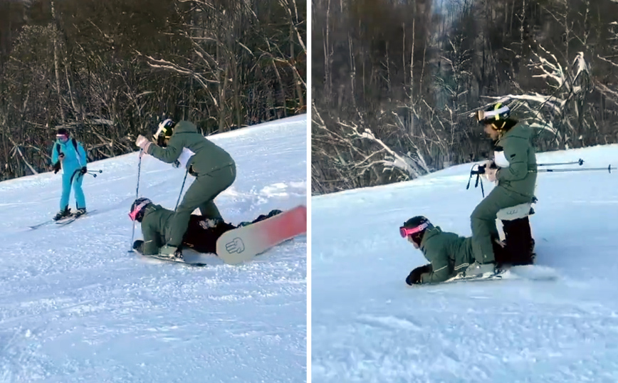 Βαρέθηκαν το απλό σκι και είπαν να δοκιμάσουν κάτι διαφορετικό