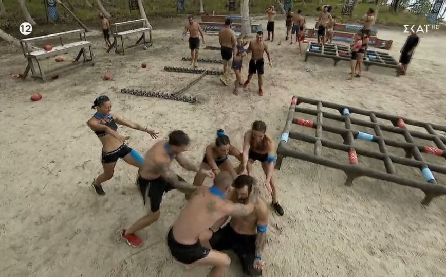 Survivor All Star: «Δυνατοί» οι Μπλε στον υδάτινο στίβο μάχης – Ήττα για τους Κόκκινους