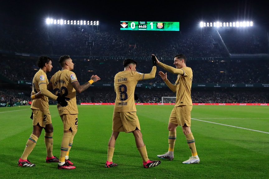 La Liga: Η Μπαρτσελόνα νίκησε με 2-1 στη δύσκολη έδρα της Μπέτις και ξέφυγε στο +8 από τη Ρεάλ Μαδρίτης