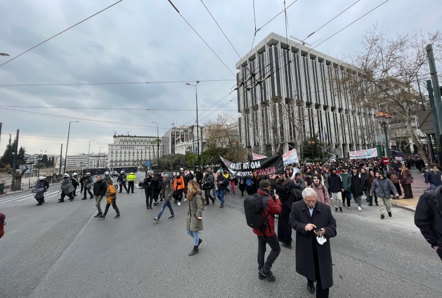 Κλειστοί δρόμοι τώρα στο κέντρο της Αθήνας