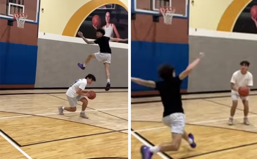 Όταν εκτός από μπάσκετ, ξέρεις και ακροβατικά