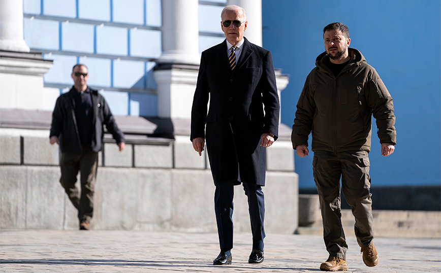 Τζο Μπάιντεν - Βολοντιμιρ Ζελένσκι Τζο Μπάιντεν - Βολοντιμιρ Ζελένσκι