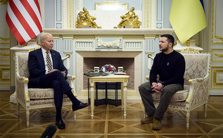 Τζο Μπάιντεν - Βολοντιμιρ Ζελένσκι Τζο Μπάιντεν - Βολοντιμιρ Ζελένσκι