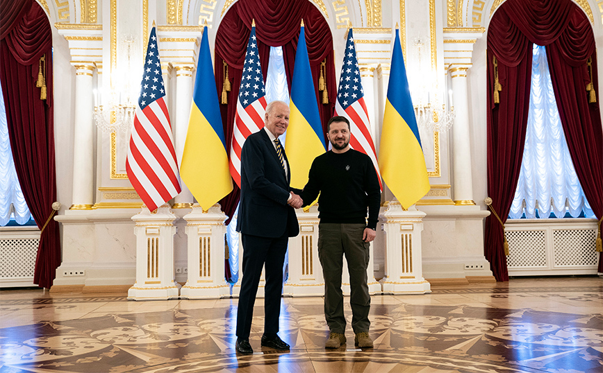 Τζο Μπάιντεν - Βολοντιμιρ Ζελένσκι Τζο Μπάιντεν - Βολοντιμιρ Ζελένσκι