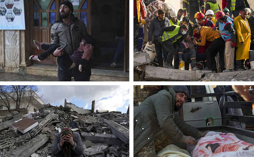 Το δράμα και η οδύνη μετά τους σεισμούς σε Τουρκία και Συρία μέσα από 10 συγκλονιστικά καρέ
