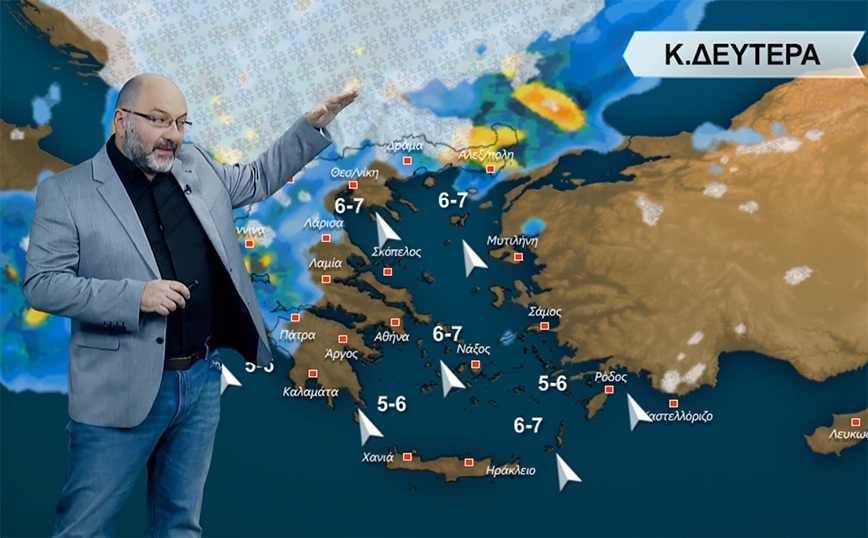 Σάκης Αρναούτογλου: Νέα δεδομένα για τον καιρό της Καθαράς Δευτέρας &#8211; Κατεβαίνει κρύα μάζα με χιόνια στα Βαλκάνια