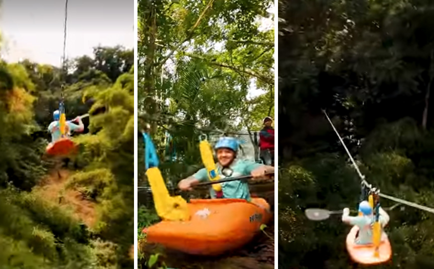 Κάνοντας καγιάκ&#8230; χωρίς νερό