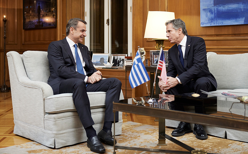 O Κυριάκος Μητσοτάκης και o Άντονι Μπλίνκεν O Κυριάκος Μητσοτάκης και o Άντονι Μπλίνκεν