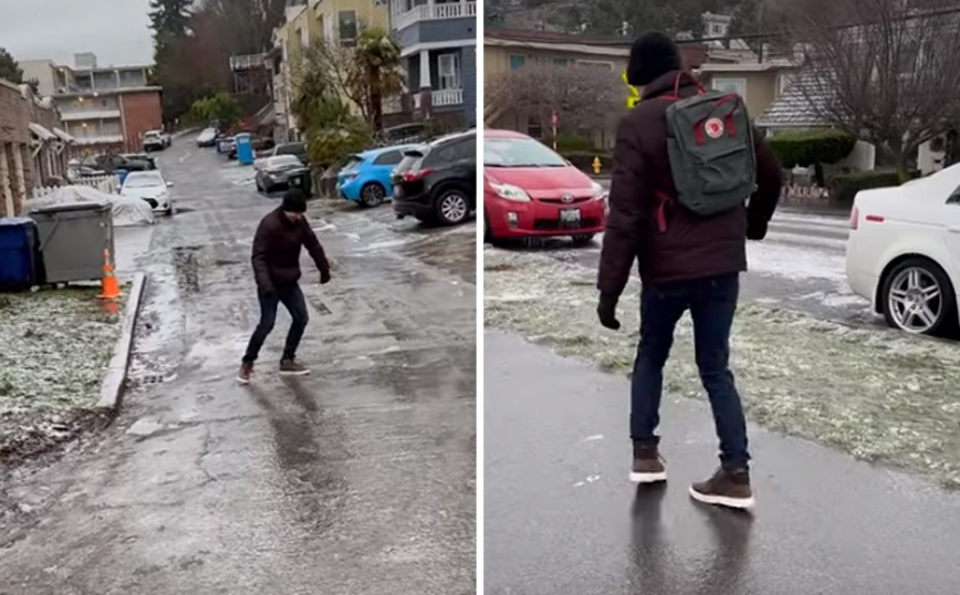 Εκεί που άλλοι βλέπουν πάγο, άλλοι βρίσκουν ευκαιρία για χορό