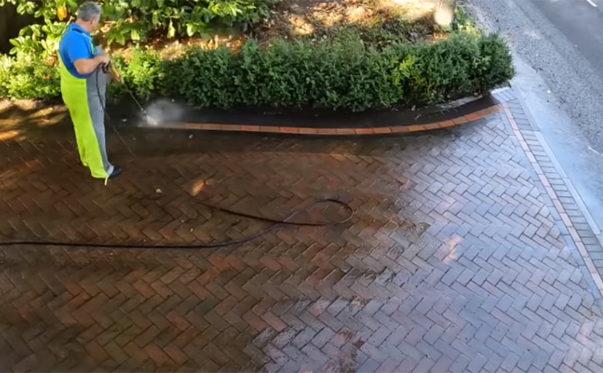 Μεταμορφώνοντας ένα πεζοδρόμιο με το πιεστικό