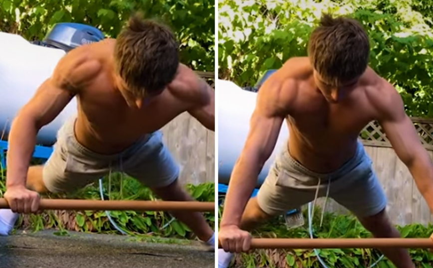 Το push up που&#8230; αψηφά τη βαρύτητα