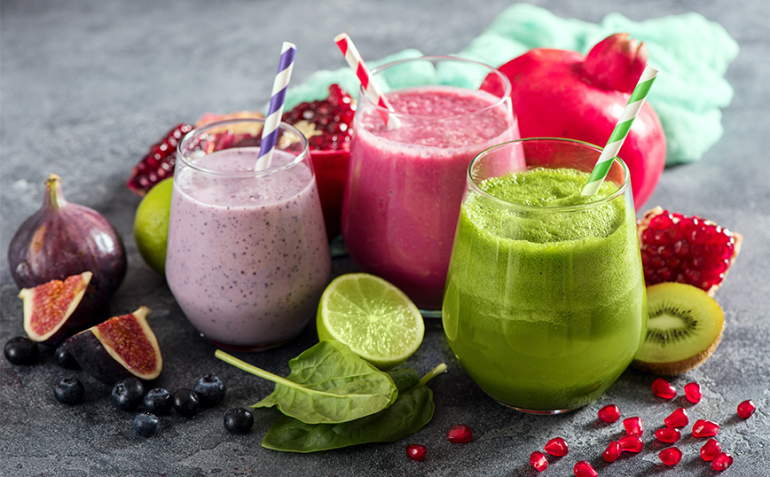 Νόστιμα και θρεπτικά καλοκαιρινά smoothies μέχρι 150 θερμίδες