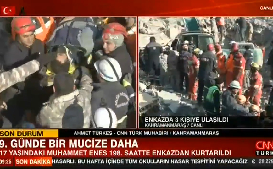 Βγήκαν ζωντανοί από τα συντρίμμια στην Τουρκία μετά από 198 ώρες – Βίντεο με τους απεγκλωβισμούς