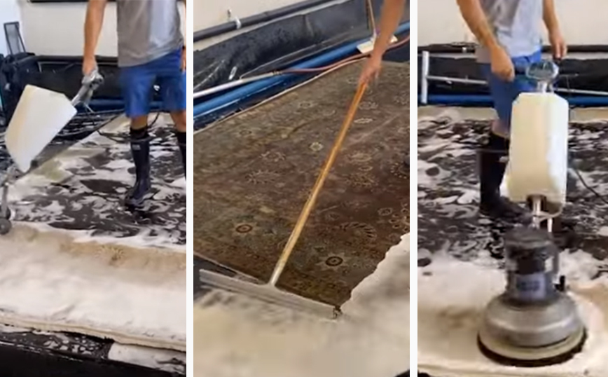 Η ολική μεταμόρφωση ενός χαλιού από το καθάρισμα