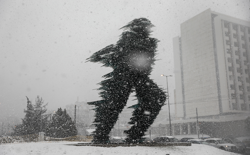 Χιονόπτωση στην Αθήνα Χιονόπτωση στην Αθήνα