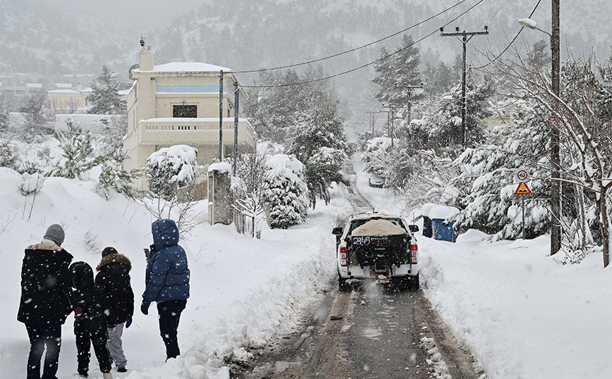 Νέα προειδοποίηση από την ΕΜΥ, οι περιοχές όπου θα χιονίσει  &#8211; Αύριο νωρίς το πρωί τα πιο δύσκολα για την Αττική