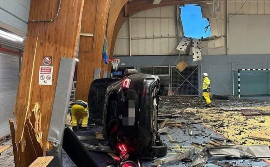 Βέλγιο: Σοκαριστικό ατύχημα για παίκτη της Λέουβεν &#8211; Το αυτοκίνητο απογειώθηκε και μπήκε σε κτίριο