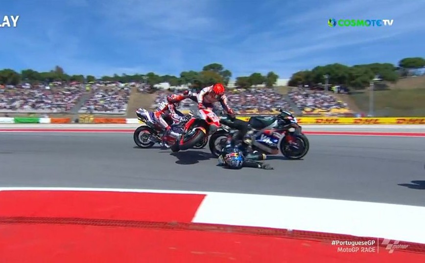 Moto GP: Τρομακτική σύγκρουση Μάρκεθ – Ολιβέιρα στο πορτογαλικό γκραν πρι