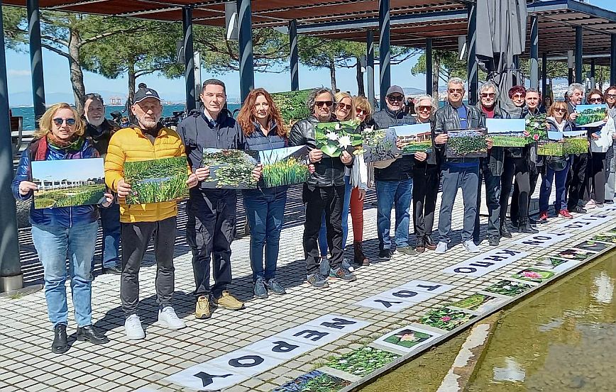 Συμβολική δράση των Φίλων της Νέας Παραλίας στον Κήπο του Νερού – Μιλούν για κακοτεχνίες και εγκατάλειψη
