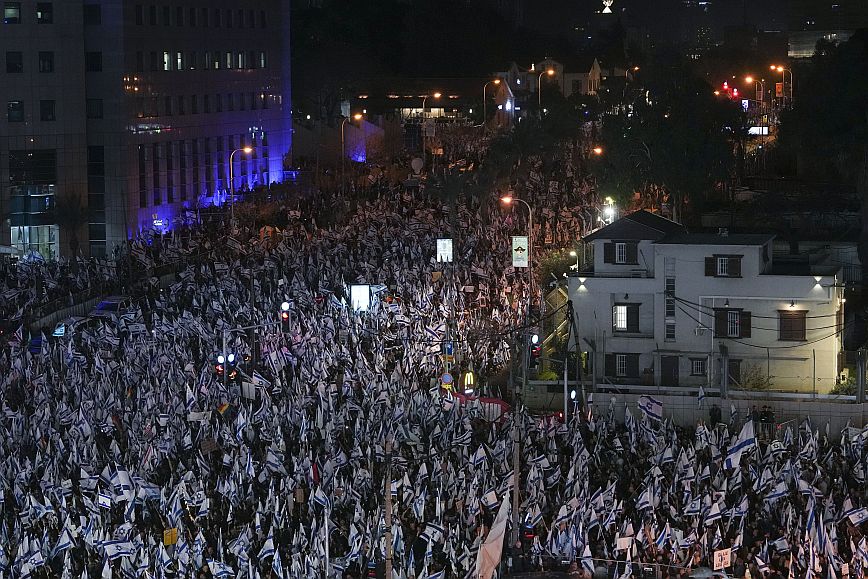 Νέες διαδηλώσεις στο Ισραήλ κατά της μεταρρύθμισης του δικαστικού συστήματος