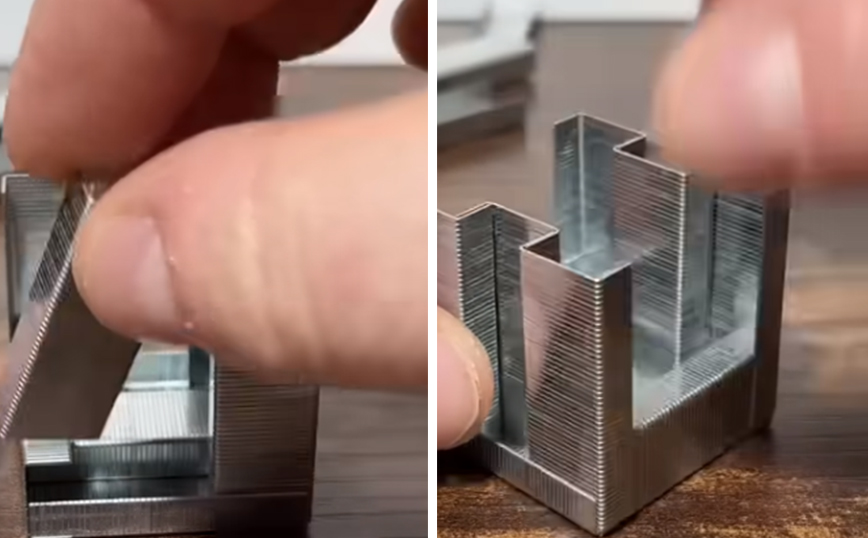 Φτιάχνοντας έναν κύβο από συρραπτικά