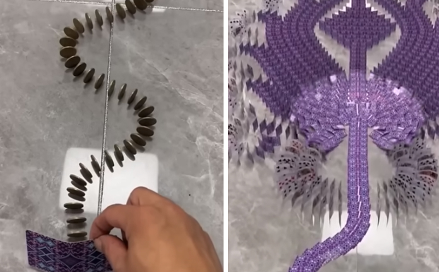 Ντόμινο 10.000 κομματιών για τους λάτρεις του είδους