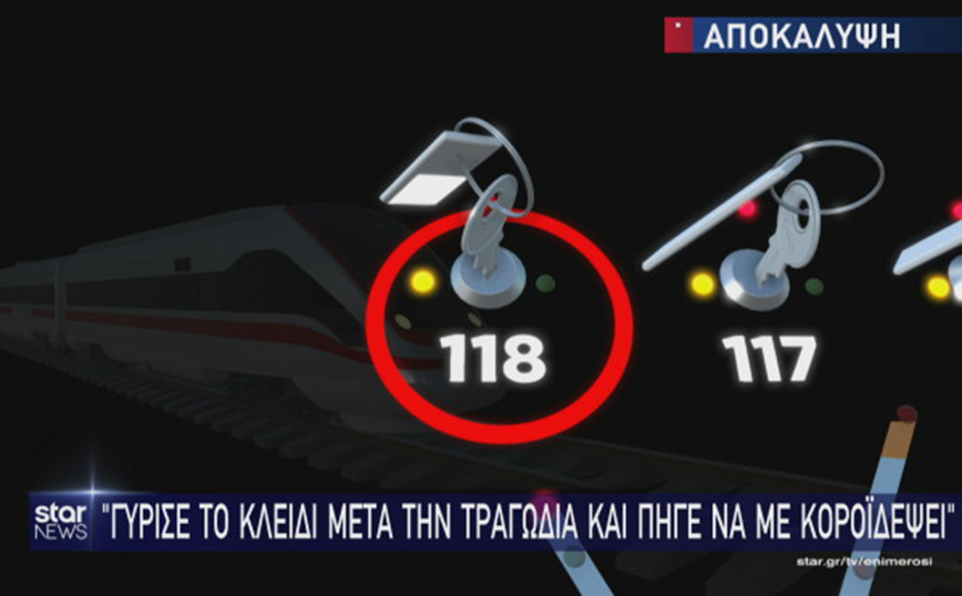 Τραγωδία στα Τέμπη: «Ο σταθμάρχης της Λάρισας γύρισε το κλειδί στη σωστή θέση μετά την τραγωδία»