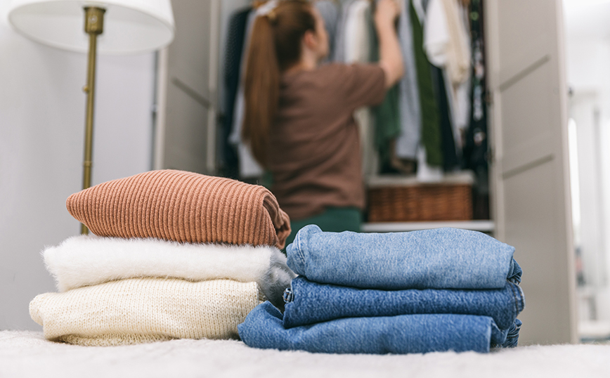 ρούχα διπλωμένα ρούχα διπλωμένα