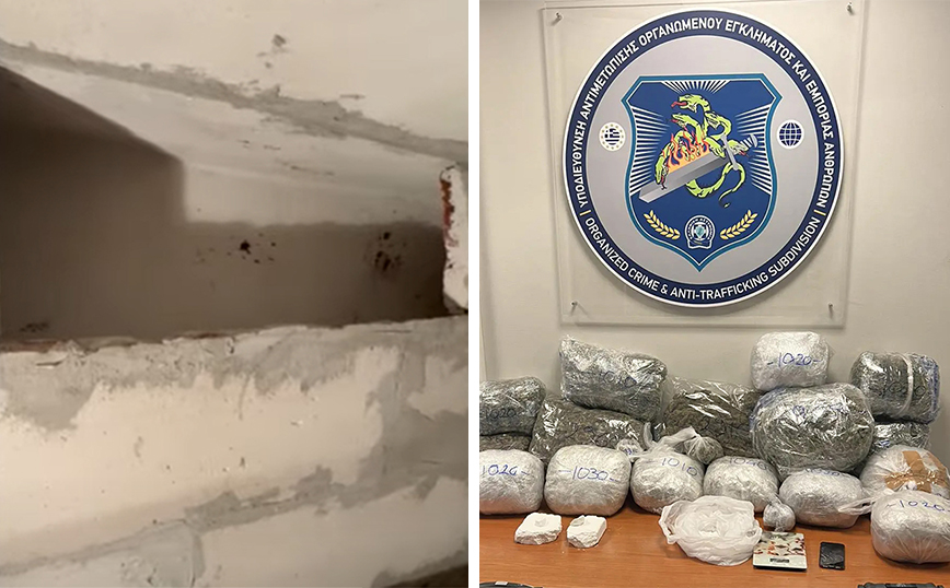 Έφοδος σε διαμέρισμα – αποθήκη κάνναβης και κοκαΐνης στη Νίκαια – Δείτε βίντεο