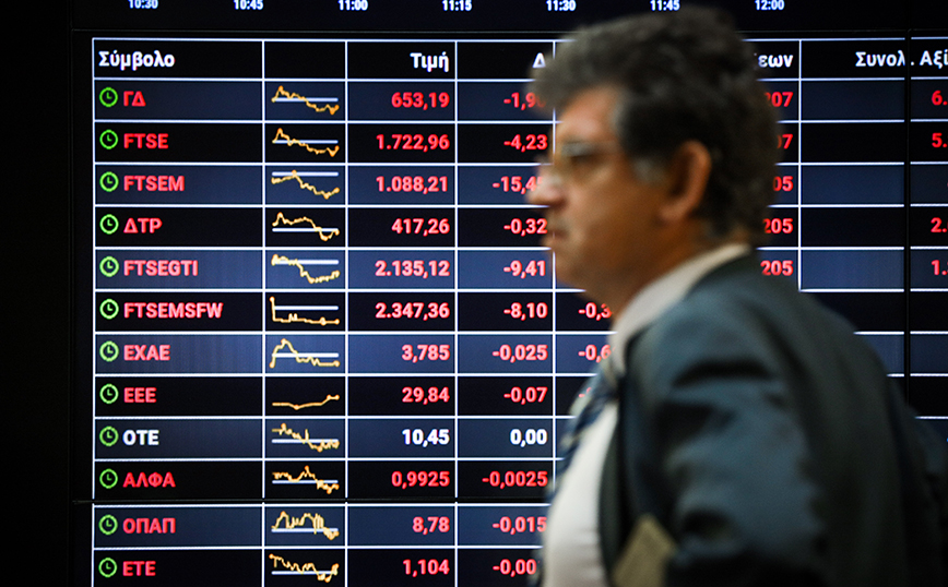 Χρηματιστήριο: Κλείσιμο με οριακή πτώση 0,26%