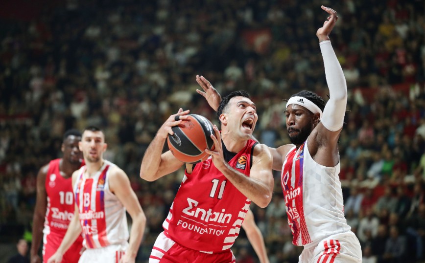 Euroleague: Ήττα για τον Ολυμπιακό από τον Ερυθρό Αστέρα &#8211; Κόντρα στη Μπασκόνια θα «κλειδώσει» την 1η θέση