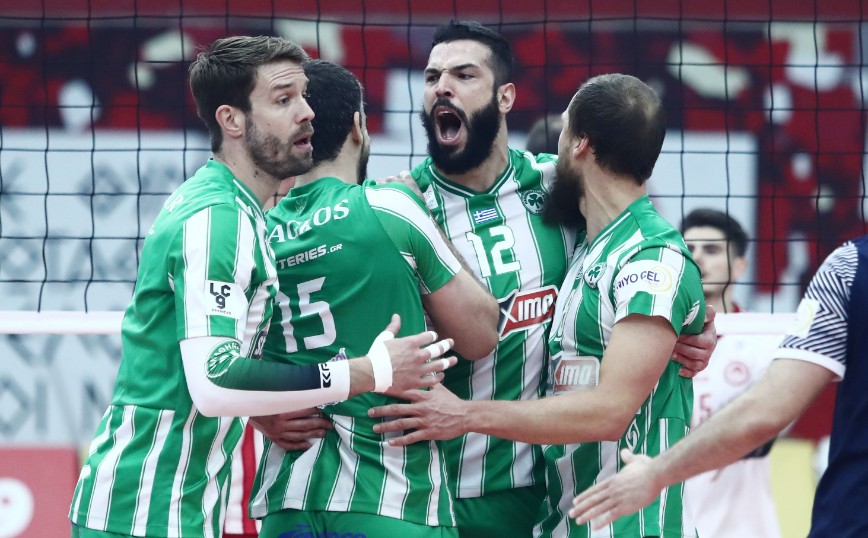 Ολυμπιακός – Παναθηναϊκός 2-3: Πράσινος ο πρώτος τελικός του Λιγκ Καπ στο βόλεϊ