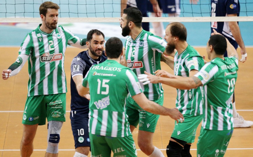 Παναθηναϊκός – Ολυμπιακός 3-2: Πράσινο βάφτηκε το Λιγκ Καπ στο βόλεϊ