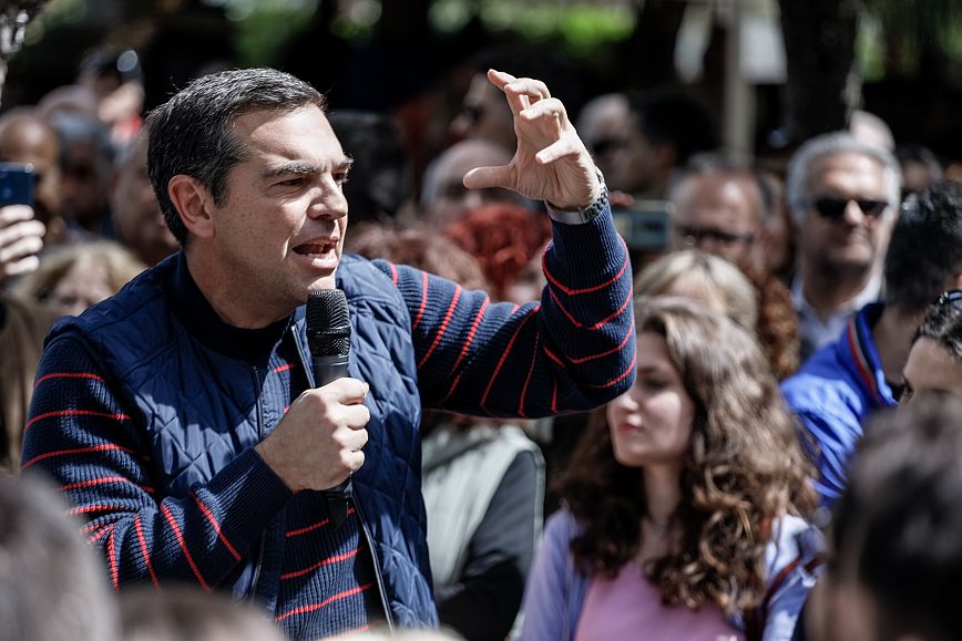 Τσίπρας από τη Νέα Σμύρνη: Το παραμύθι Μητσοτάκη τελειώνει την 21η Μαΐου