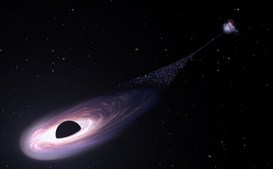 Άφωνοι οι επιστήμονες με μαύρη τρύπα: O «δραπέτης» που θα μπορούσε να πάει από τη Γη στη Σελήνη σε μόλις 14 λεπτά