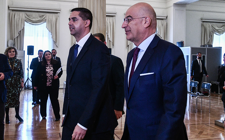 Ο Νίκος Δένδιας και ο Ίαν Μποργκ Ο Νίκος Δένδιας και ο Ίαν Μποργκ