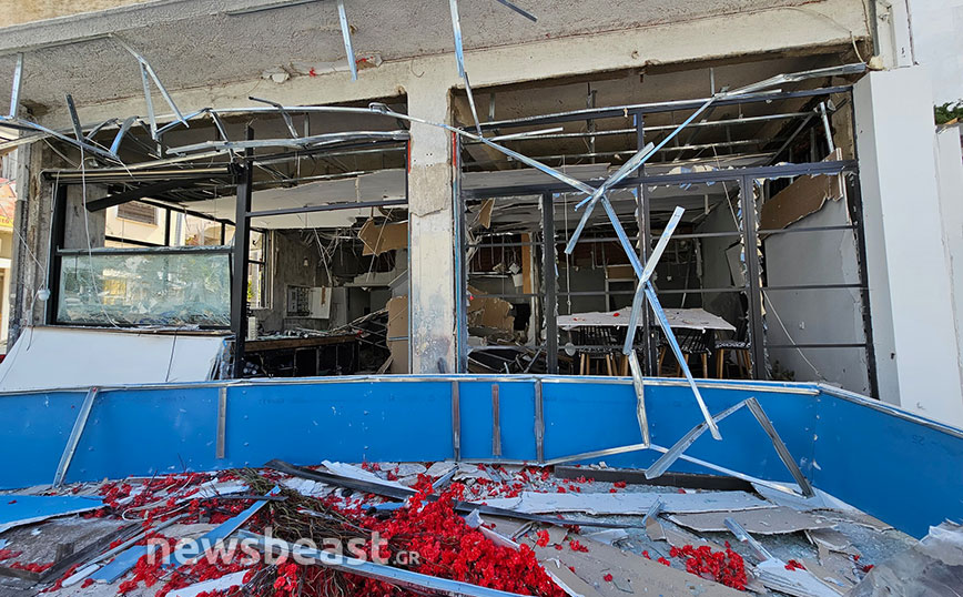 «Κρανίου τόπος» η καφετέρια στο Νέο Ηράκλειο μετά την ισχυρή έκρηξη &#8211; Τι ερευνούν οι Αρχές