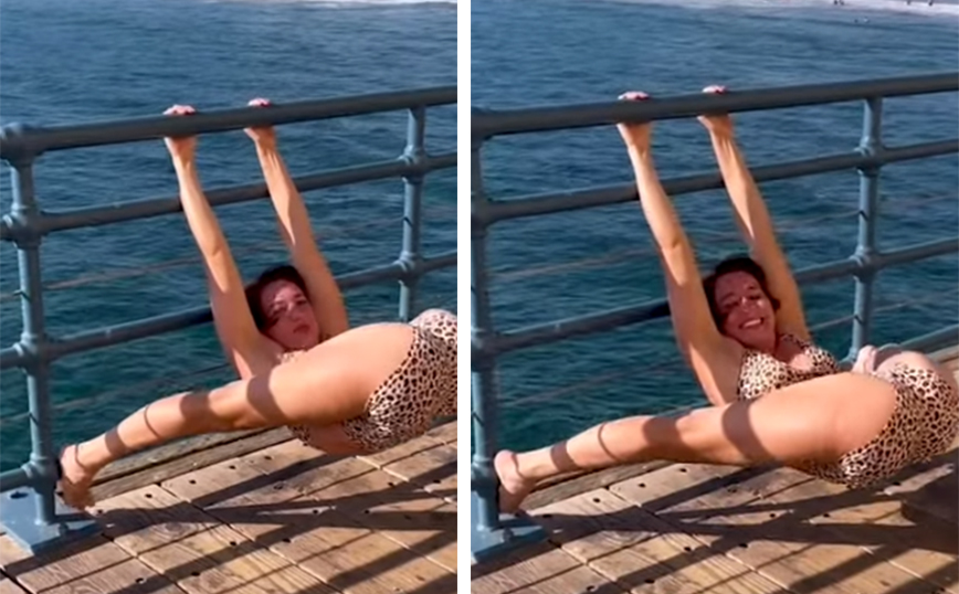 Κάνει ένα&#8230; χαλαρό τέντωμα προπόνησης