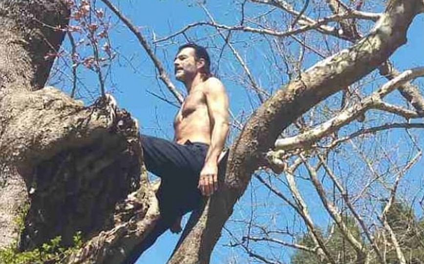 Ο Θανάσης Ευθυμιάδης σκαρφάλωσε σε δέντρο και είπε πως περνάει μια δύσκολη περίοδο