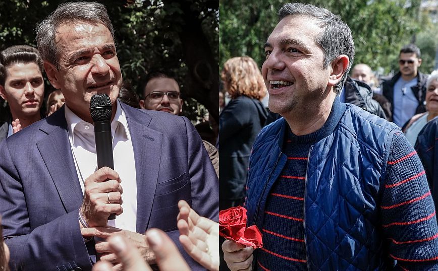 Εκλογές: Σε πρώτο ενικό πλέον η αντιπαράθεση του Κυριάκου Μητσοτάκη με τον Αλέξη Τσίπρα